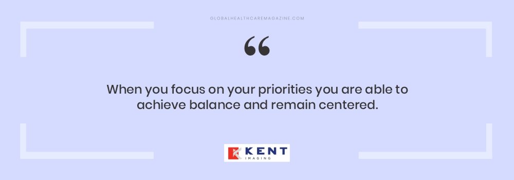 “When you focus on your priorities you are able to achieve balance and remain centered.” quote
