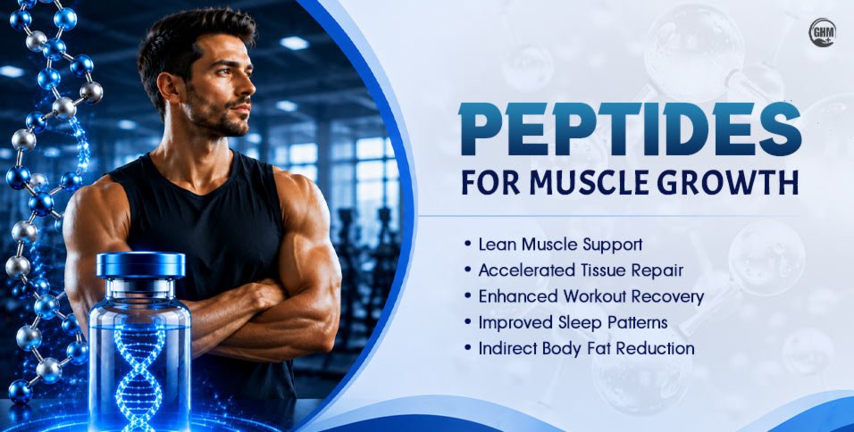 Peptides for Muscle Growth With Benefits, Types, and Safety