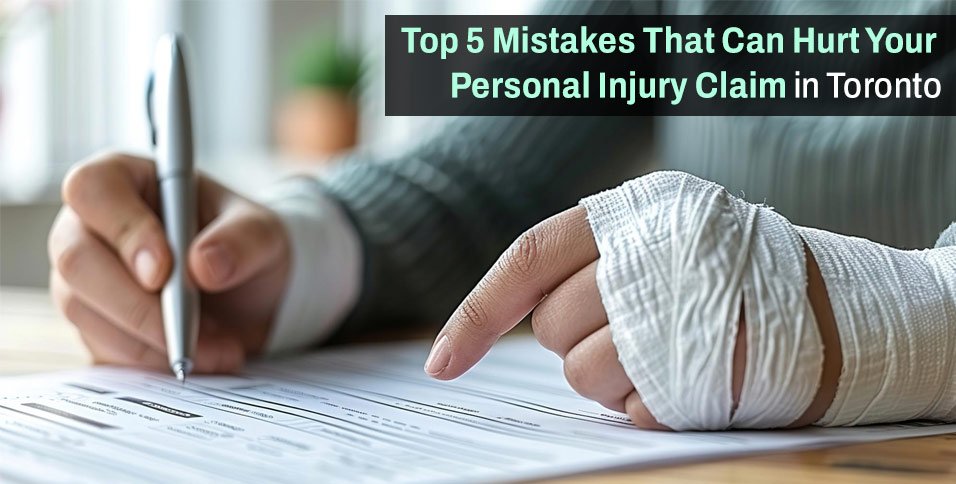 Top 5 Mistakes That Can Hurt Your Personal Injury Claim in Toronto