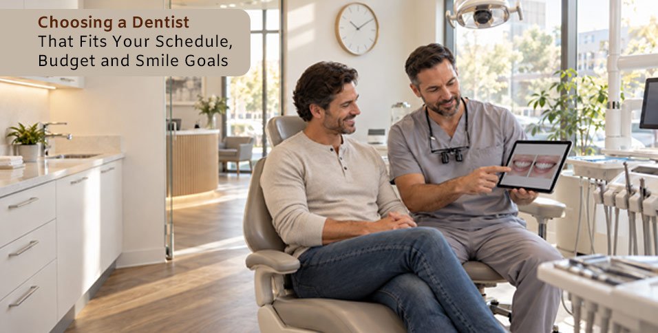 Choosing a Dentist That Fits Your Schedule, Budget and Smile Goals