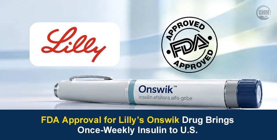 FDA Approval for Lilly’s Onswik Drug Brings Once-Weekly Insulin to U.S.