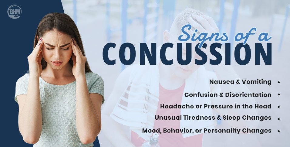 Signs of a concussion